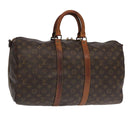 LOUIS VUITTON Monogram Keepall Bandouliere 45 Boston Bag M41418 LV Auth am7009-1