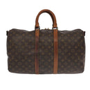 LOUIS VUITTON Monogram Keepall Bandouliere 45 Boston Bag M41418 LV Auth am7009-13
