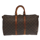 LOUIS VUITTON Monogram Keepall Bandouliere 45 Boston Bag M41418 LV Auth am7009-2