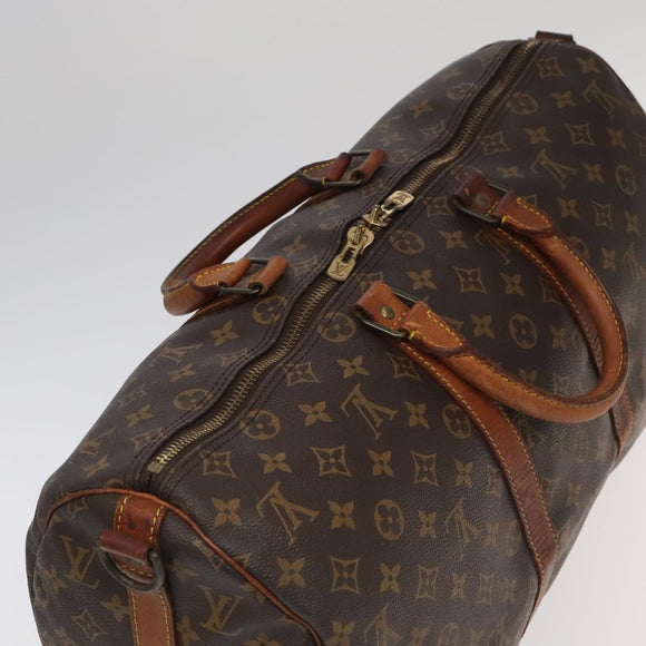LOUIS VUITTON Monogram Keepall Bandouliere 45 Boston Bag M41418 LV Auth am7009