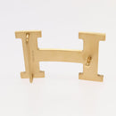 HERMES Constance belt Belt Leather 42.9"""""""" Black Gold Auth am7024AM-12