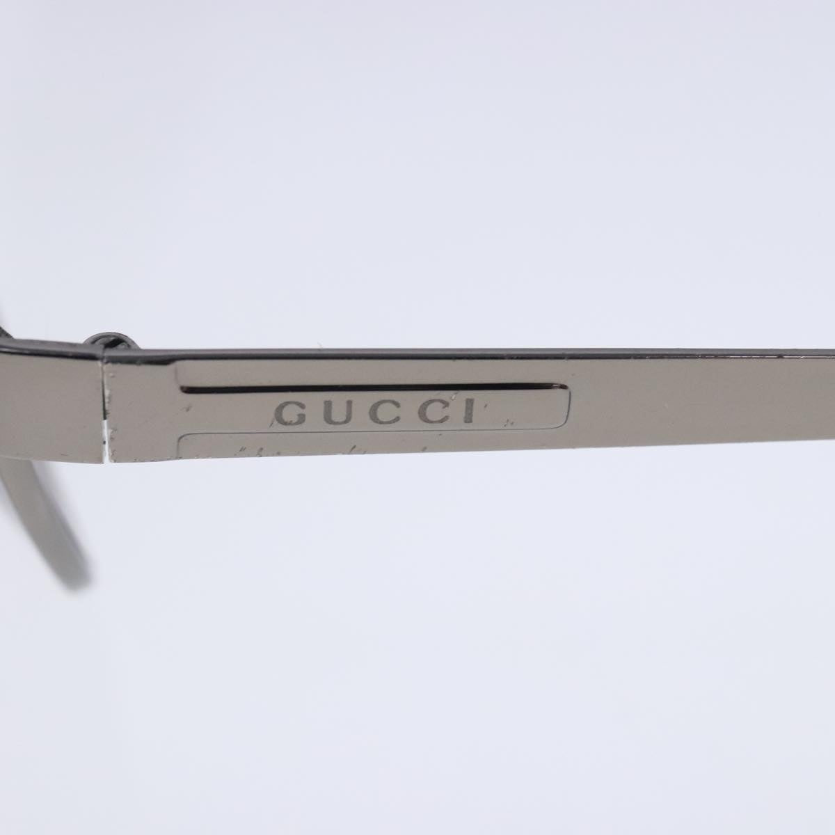 GUCCI Sunglasses metal Silver Auth am7026