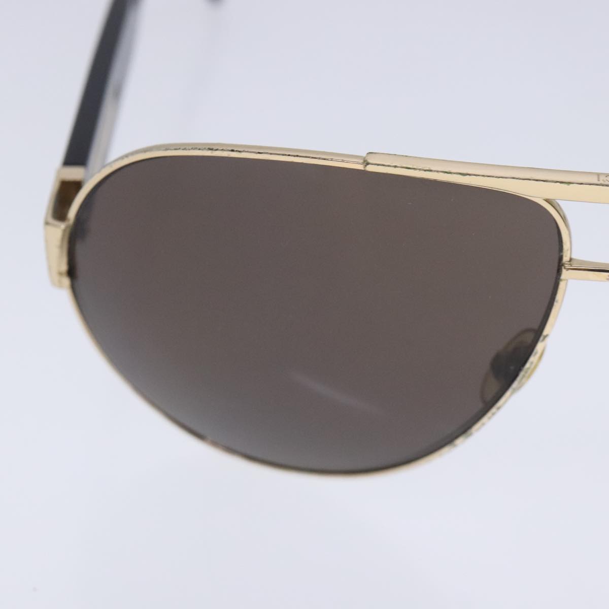 GUCCI Sunglasses metal Brown Auth am7027