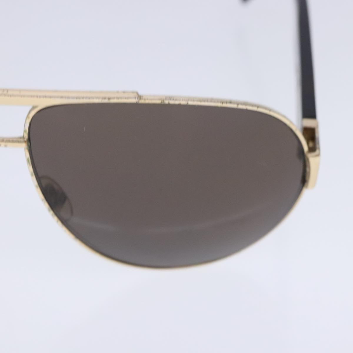 GUCCI Sunglasses metal Brown Auth am7027