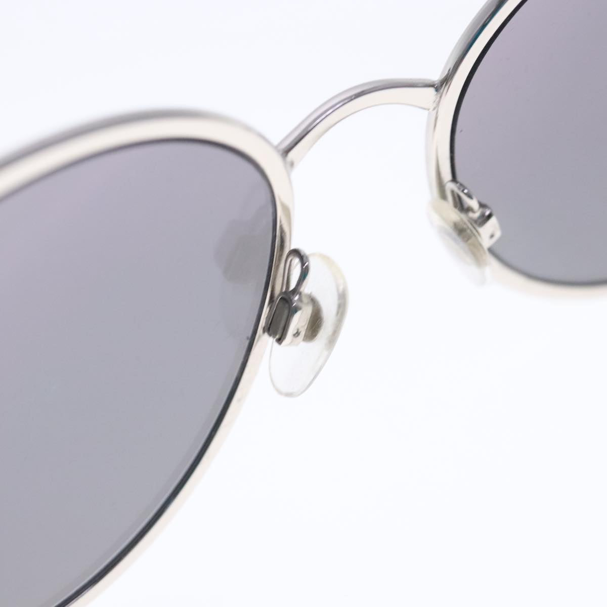 CHANEL Sunglasses metal Silver CC Auth am7050