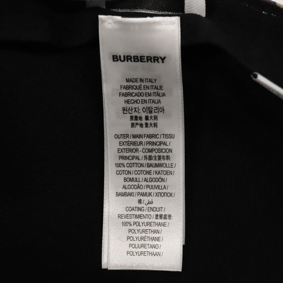 BURBERRY TB Monogram Baseball Cap PVC M Brown 8018971 Auth am7057V