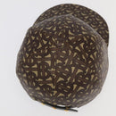 BURBERRY TB Monogram Baseball Cap PVC M Brown 8018971 Auth am7057V-6