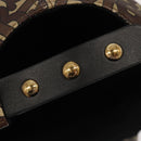 BURBERRY TB Monogram Baseball Cap PVC M Brown 8018971 Auth am7057V-9