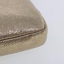 Jimmy Choo Star Studs Clutch Bag Leather Gold Tone Auth am7064-16