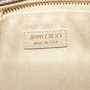 Jimmy Choo Star Studs Clutch Bag Leather Gold Tone Auth am7064-17