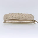 Jimmy Choo Star Studs Clutch Bag Leather Gold Tone Auth am7064-5