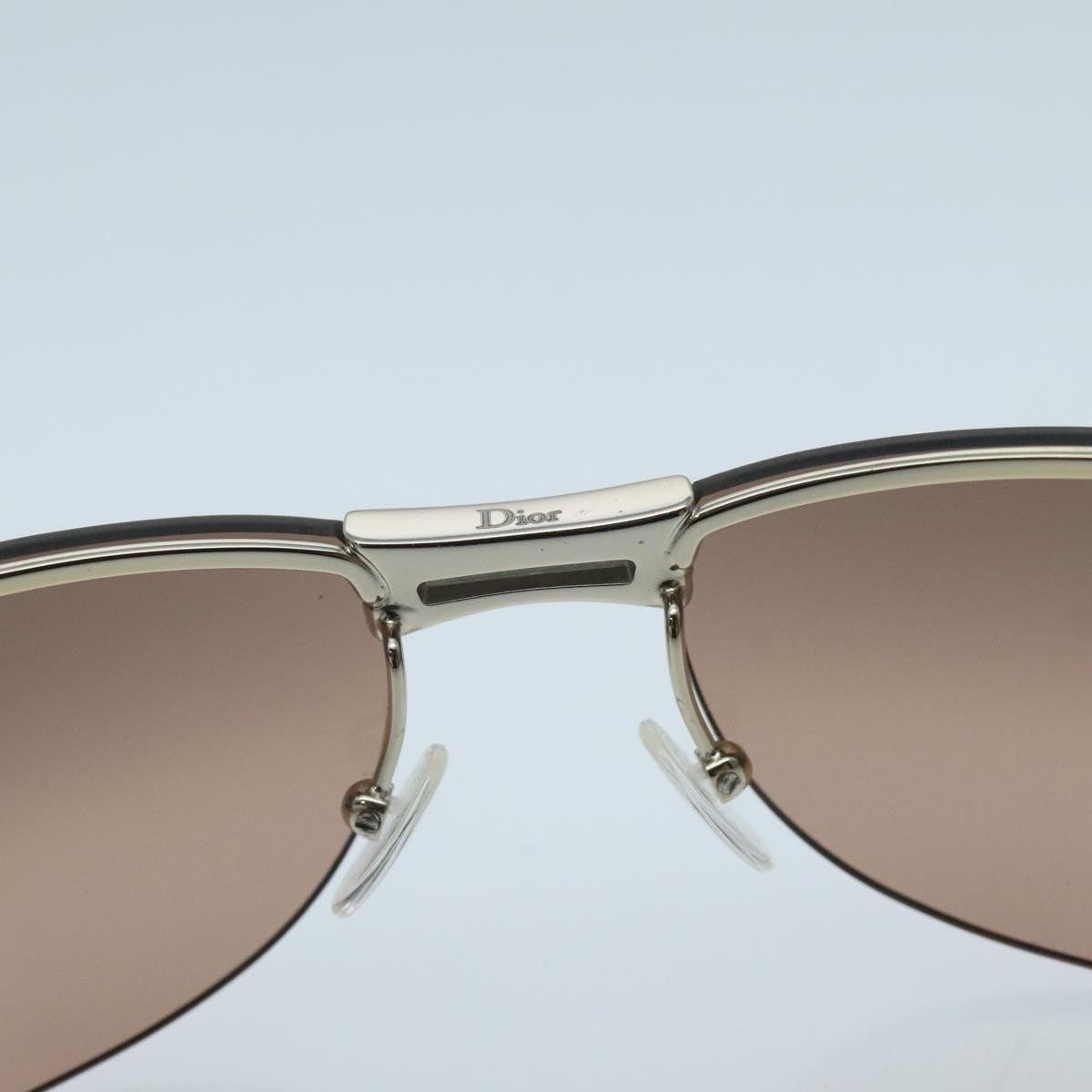 Christian Dior Sunglasses metal Brown Auth am7095