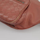 BOTTEGA VENETA Waist bag Leather Pink Auth am7105-10