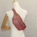 BOTTEGA VENETA Waist bag Leather Pink Auth am7105-25