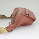 BOTTEGA VENETA Waist bag Leather Pink Auth am7105-3