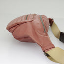 BOTTEGA VENETA Waist bag Leather Pink Auth am7105-4