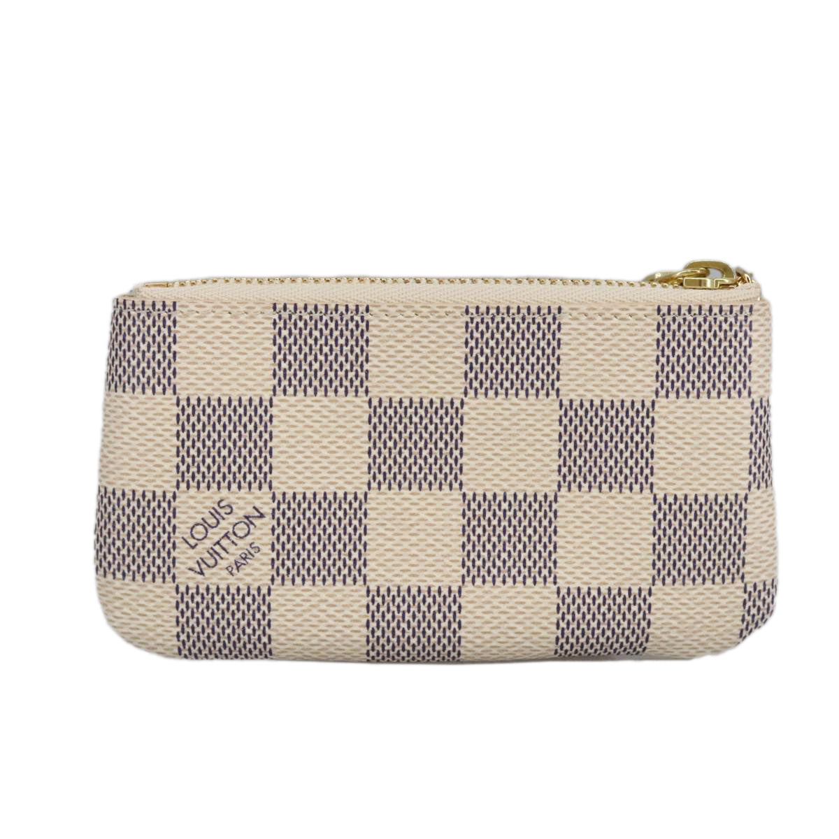 LOUIS VUITTON Damier Azur Pochette Cles Coin Purse N62659 LV Auth am7111 - 0