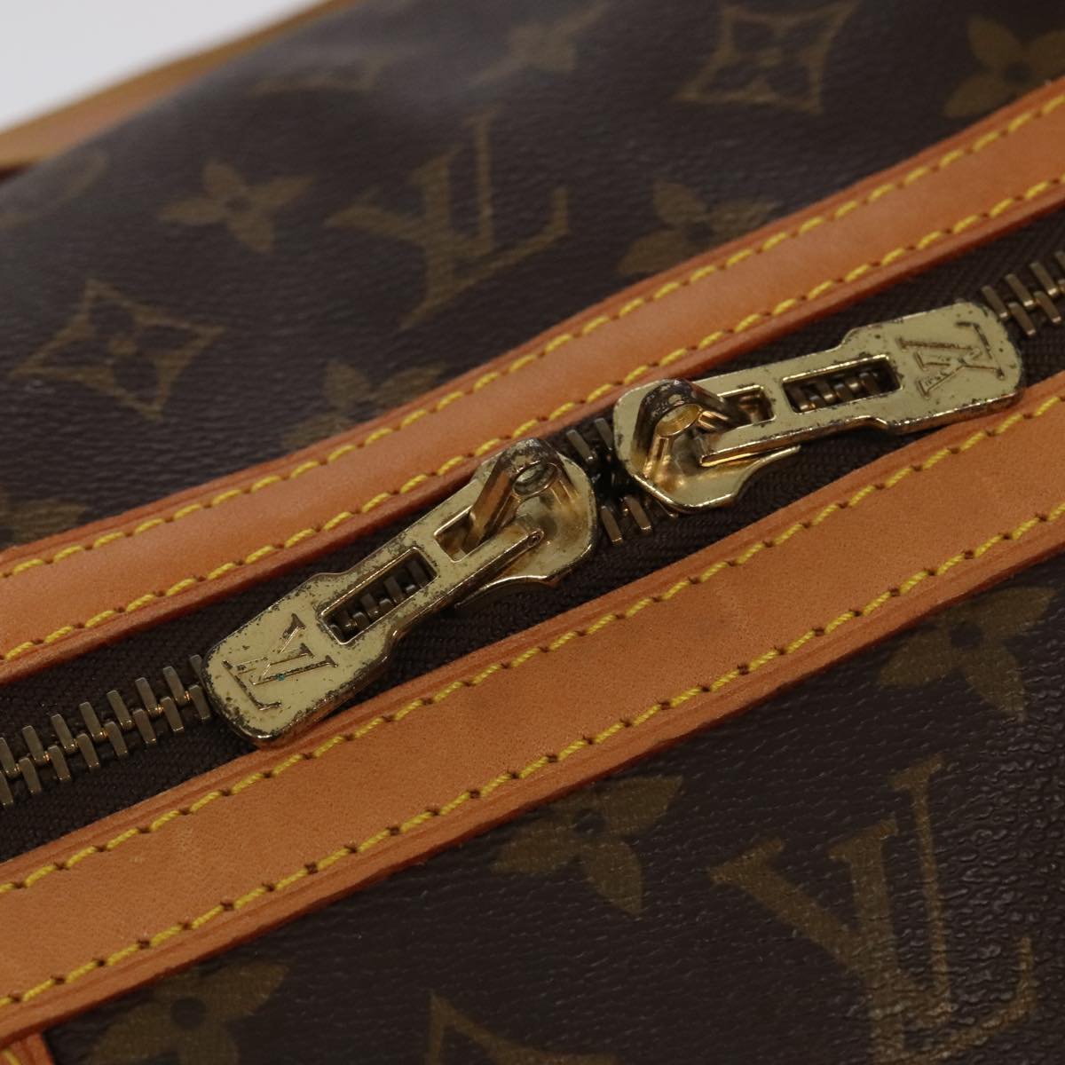 LOUIS VUITTON Monogram Sac Souple 55 Boston Bag M41622 LV Auth am7114