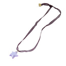 Baccarat Star Necklace Crystal glass Purple Auth am7119-1