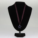Baccarat Star Necklace Crystal glass Purple Auth am7119-12