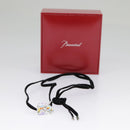 Baccarat Heart Necklace Crystal glass Blue Auth am7120-9