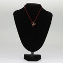 Baccarat Necklace Crystal glass Orange Auth am7122-12