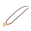 Baccarat Necklace Crystal glass Orange Auth am7122-1