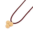 Baccarat Necklace Crystal glass Orange Auth am7122-2