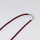 Baccarat Necklace Crystal glass Orange Auth am7122-4