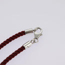 Baccarat Necklace Crystal glass Orange Auth am7122-7