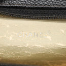 CHANEL COCO Mark Pouch Caviar Skin Black Gold CC Auth am7126-9