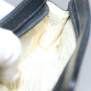 CHANEL COCO Mark Pouch Caviar Skin Black Gold CC Auth am7126-17