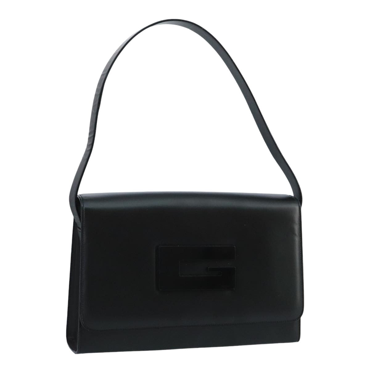 GUCCI Shoulder Bag Leather Black Auth am7127