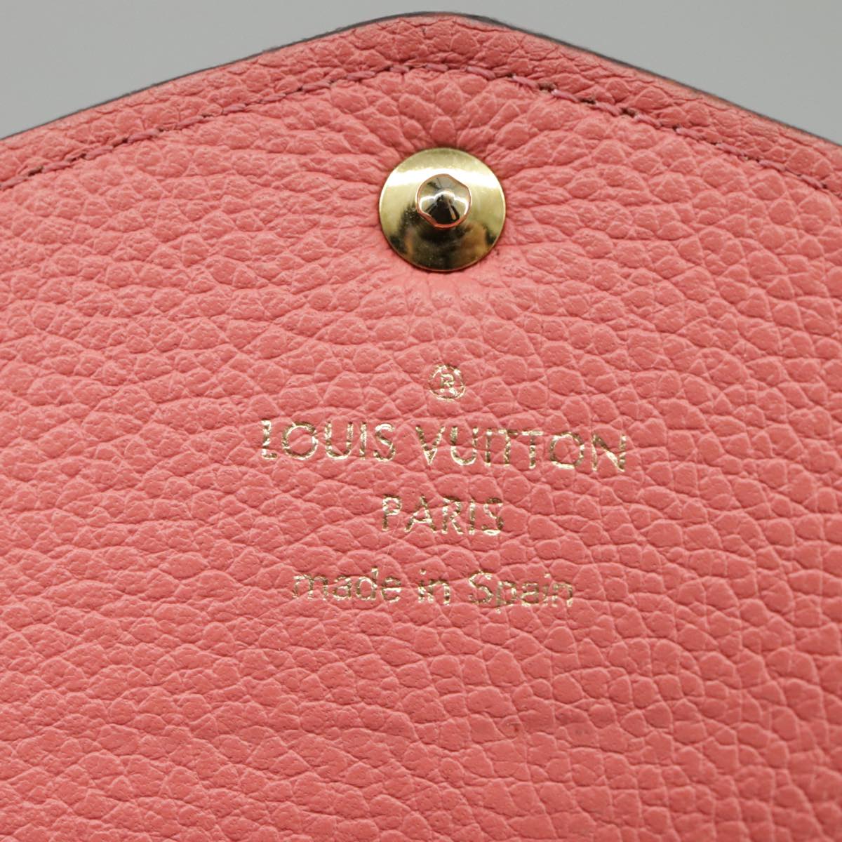 LOUIS VUITTON Empreinte Portefeiulle Sarah Long Wallet Pink M61801 Auth am7135