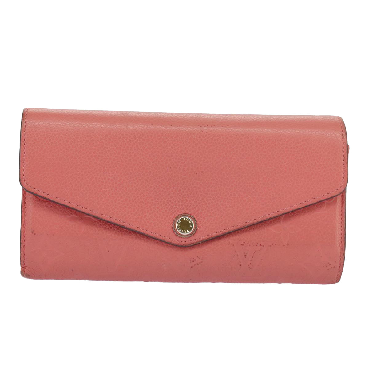 LOUIS VUITTON Empreinte Portefeiulle Sarah Long Wallet Pink M61801 Auth am7135