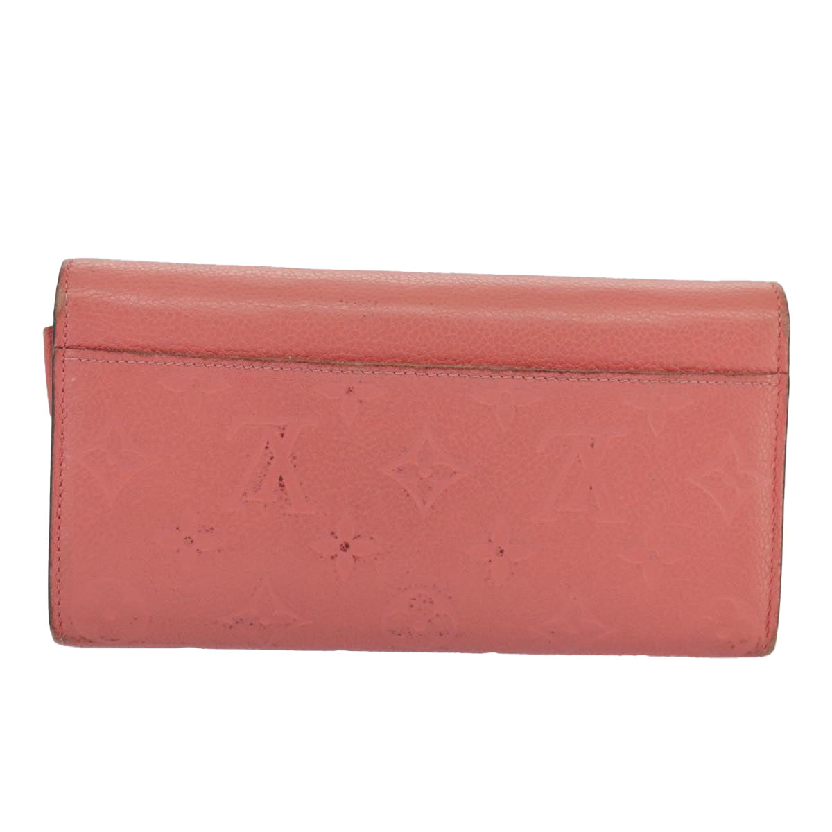 LOUIS VUITTON Empreinte Portefeiulle Sarah Long Wallet Pink M61801 Auth am7135 - 0