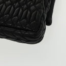 Miu Miu Matelasse Bijoux Shoulder Bag Leather Black Auth am7147SAV-17