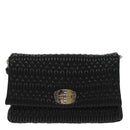 Miu Miu Matelasse Bijoux Shoulder Bag Leather Black Auth am7147AV-13