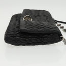 Miu Miu Matelasse Bijoux Shoulder Bag Leather Black Auth am7147AV-3