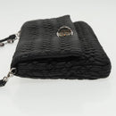 Miu Miu Matelasse Bijoux Shoulder Bag Leather Black Auth am7147AV-4