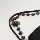 Miu Miu Matelasse Bijoux Shoulder Bag Leather Black Auth am7147AV-14