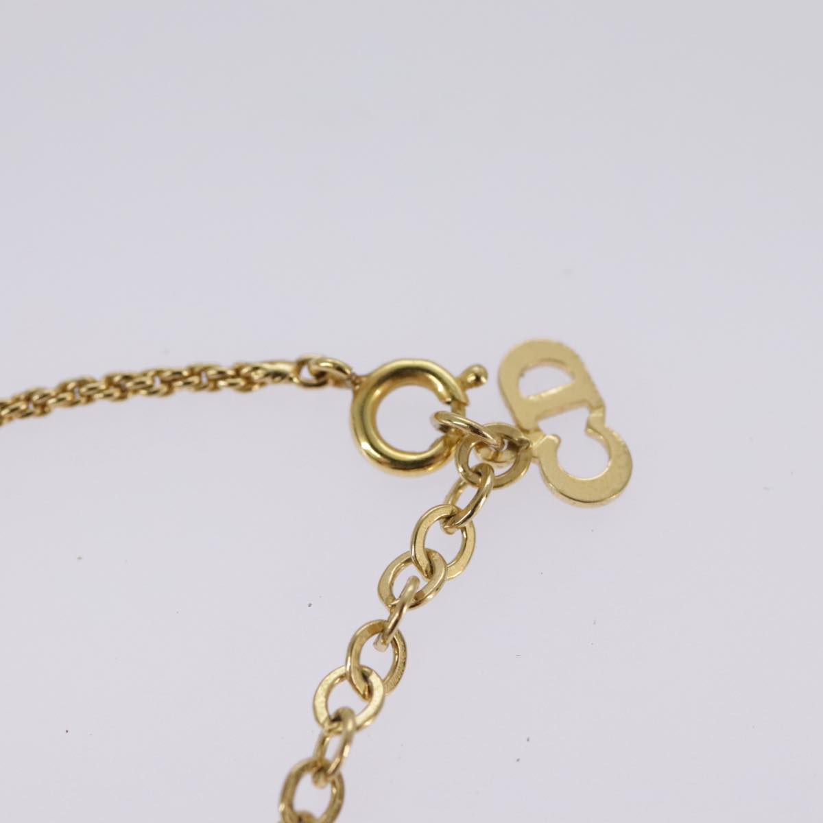 Christian Dior Necklace metal Gold Auth am7167