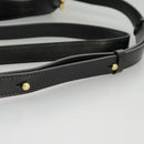 Chloe Mini Hand Bag Leather 2way Black Gold Auth am7172V-15