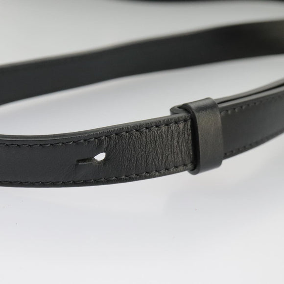 Chloe Mini Hand Bag Leather 2way Black Gold Auth am7172V