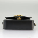 Chloe Mini Hand Bag Leather 2way Black Gold Auth am7172V-5