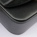 Chloe Mini Hand Bag Leather 2way Black Gold Auth am7172V-17