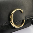 Chloe Mini Hand Bag Leather 2way Black Gold Auth am7172V-21