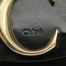 Chloe Mini Hand Bag Leather 2way Black Gold Auth am7172V-22