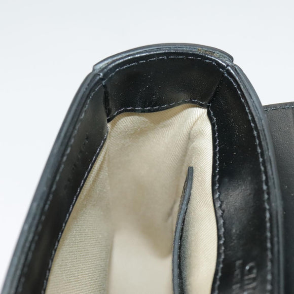 Chloe Mini Hand Bag Leather 2way Black Gold Auth am7172V