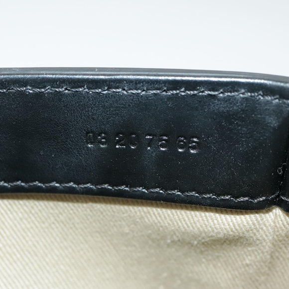 Chloe Mini Hand Bag Leather 2way Black Gold Auth am7172V